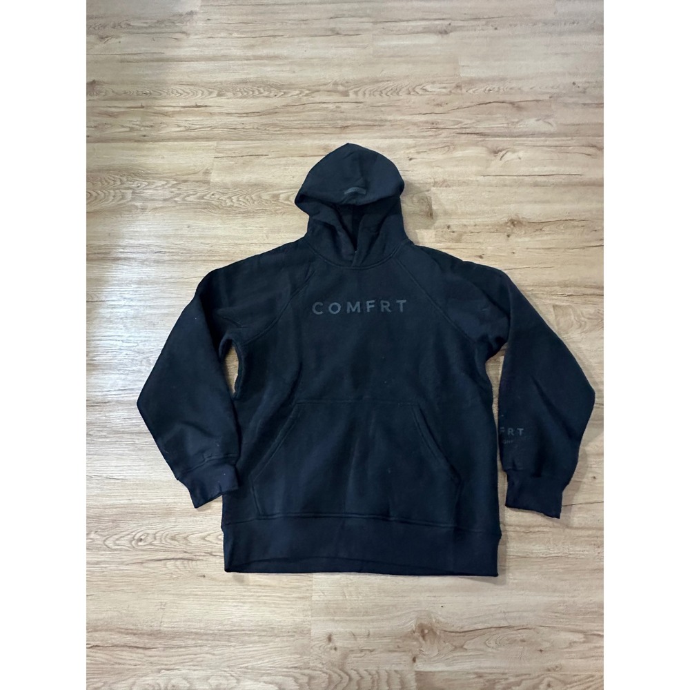 Comfrt Tranquil Hoodie Obsidian Black Mens Medium CT014 Pullover Sweatshirt NWT